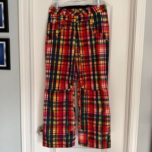 Obermeyer Multicolor Plaid Snow Pants
